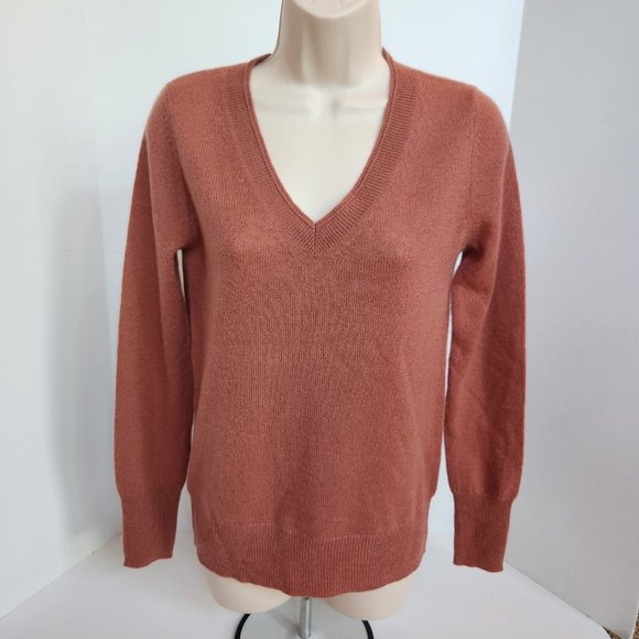 MAGASCHONI V-Neck Cashmere Sweater, XSmall - Picture 4 of 11